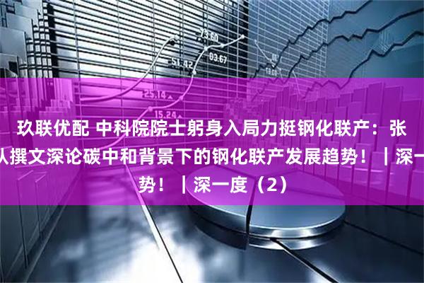 玖联优配 中科院院士躬身入局力挺钢化联产：张锁江团队撰文深论碳中和背景下的钢化联产发展趋势！｜深一度（2）