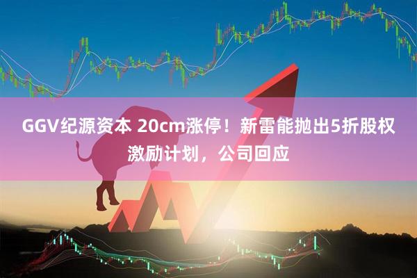GGV纪源资本 20cm涨停！新雷能抛出5折股权激励计划，公司回应